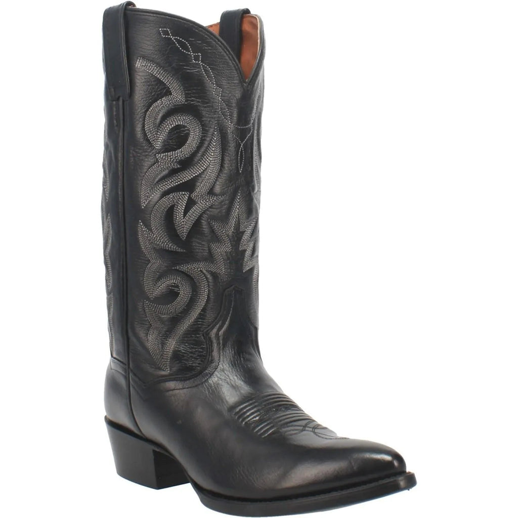 Dan Post Men's Cowboy Western Boot Milwaukee – Round Toe, Genuine Cowhide Leather, Ultimate Flex Insole with Poron®, Leather Lined, Comfort Cushion Insole, 13" Shaft, Classic Western Boot