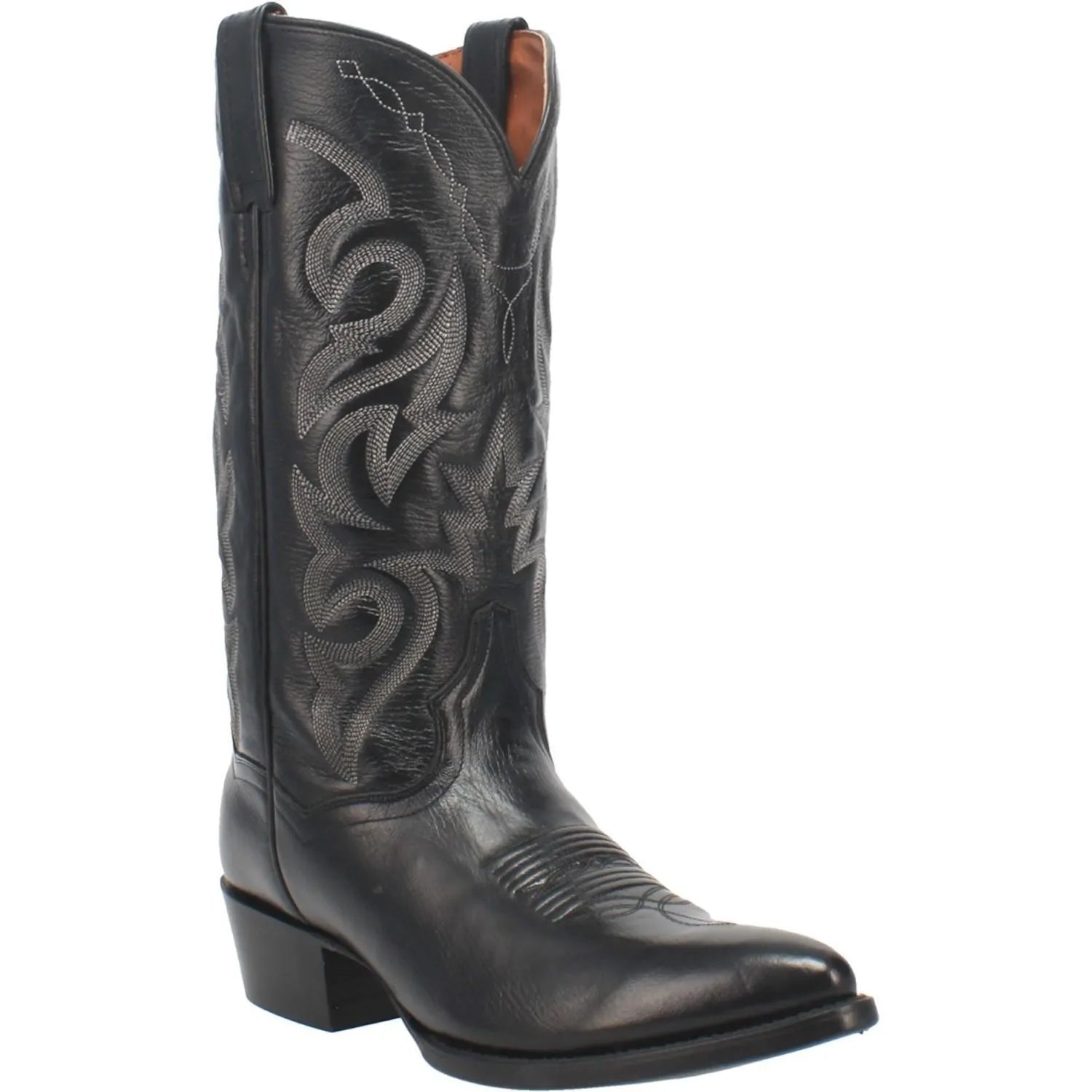 Dan Post Men's Cowboy Western Boot Milwaukee – Round Toe, Genuine Cowhide Leather, Ultimate Flex Insole with Poron®, Leather Lined, Comfort Cushion Insole, 13" Shaft, Classic Western Boot