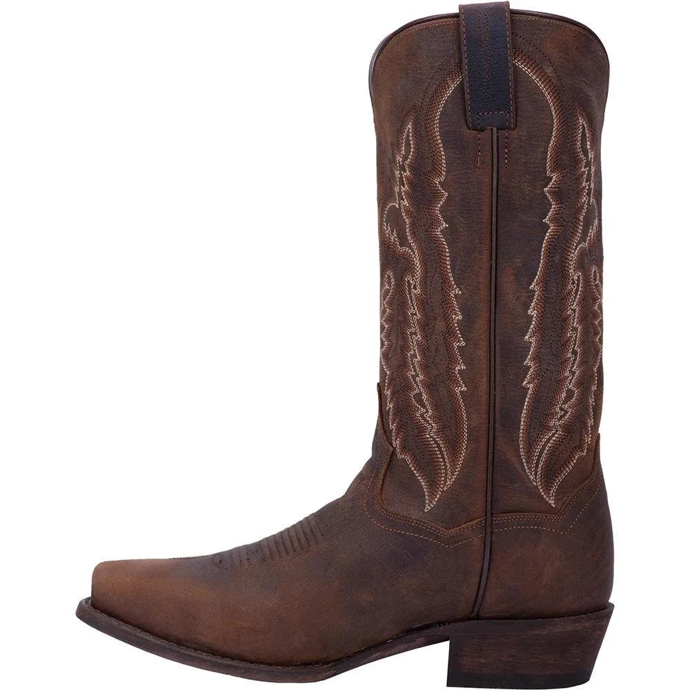 Dan Post Men's Cowboy Western Boot Renegade CS – Distressed All-Over Leather, Moisture-Wicking Comfort Cushion Insole, Fully Leather Lined, Distressed Leather Outsole, 13" Shaft, Vintage Western Boot