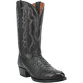 Dan Post Men's Cowboy Western Boot Tempe – Round Toe, Full Quill Ostrich Leather, Leather Outsole, Removable Soft Strike Orthotic Insole, Cowboy Heel, 12" Shaft, Chocolate Brown Exotic Western Boot