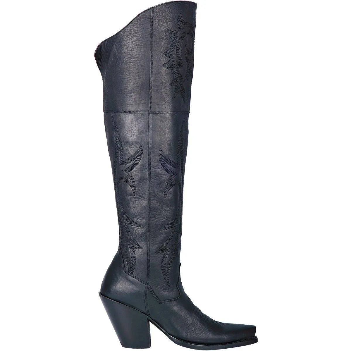 Dan Post Women's Cowgirl Western Boot Jilted – Snip Toe, Soft Distressed Leather, 20" Over-the-Knee Shaft, Inside Zipper, Tall Fashion Heel, Leather Outsole, Rodeo & Fashion Boot