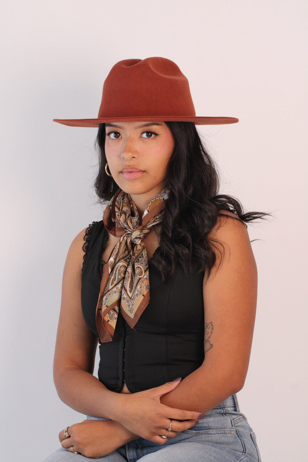 Wilder and Soul Dakota Western Hat - Brick