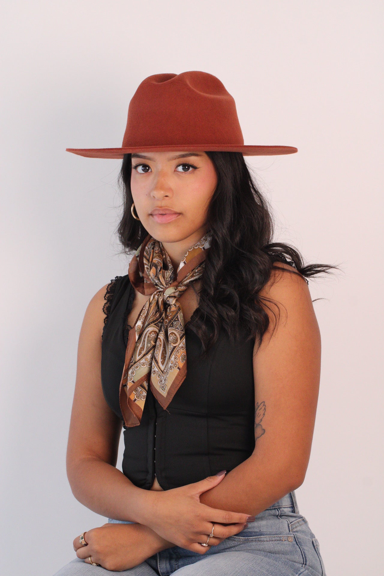 Wilder and Soul Dakota Western Hat - Brick