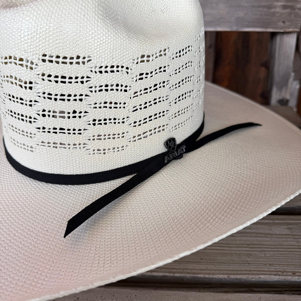 Resistol Bangora Straw Hat Ariat | Natural White Cattleman