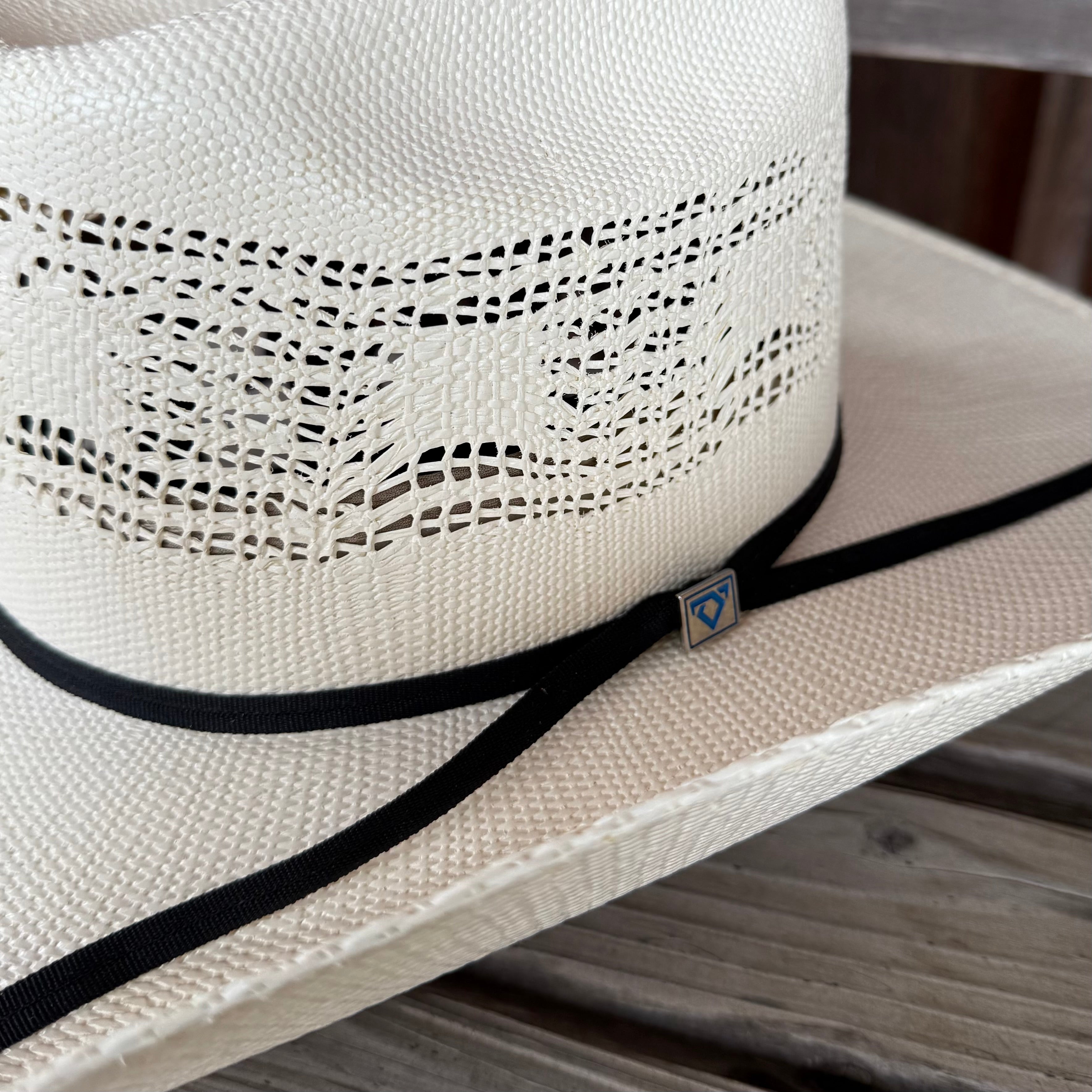 Resistol Cojo Vaquero Premium Straw Cowboy Hat – Natural White | Full-Band Vented Crown