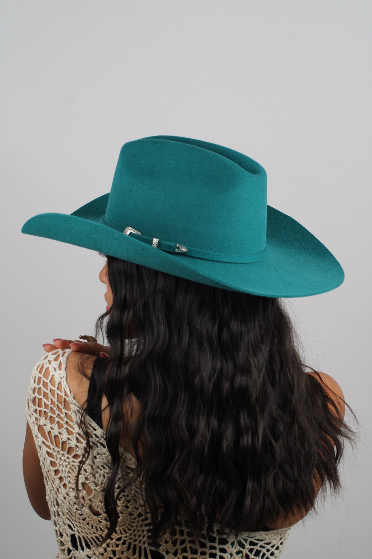 Wilder and Soul Mustang Western Hat - Turquoise