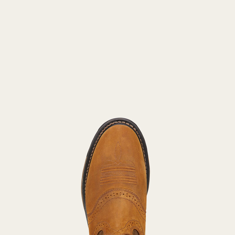 Ariat Workhog Men's Pull-On Work Boot – Round Toe | Aged Bark