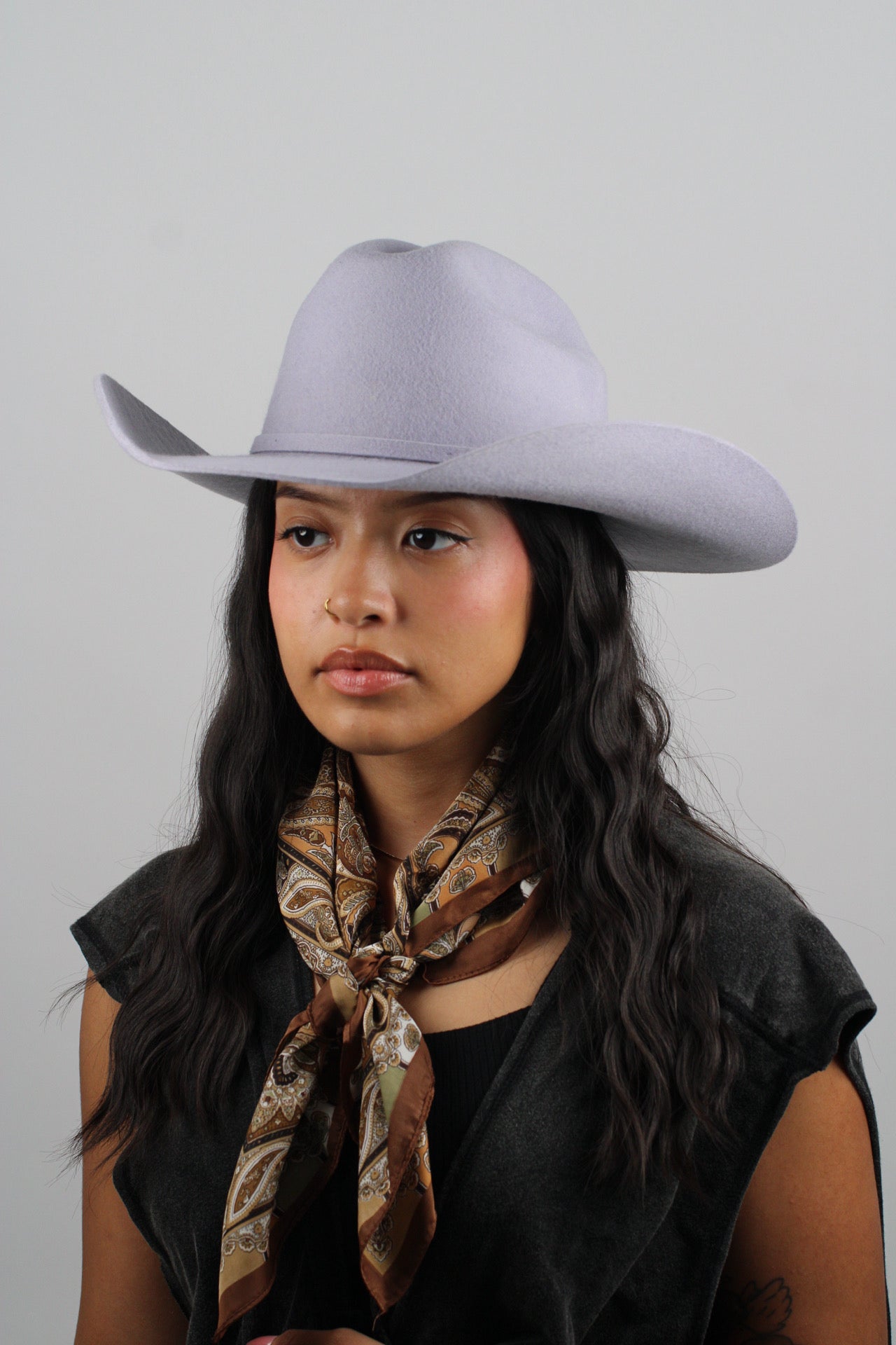 Wilder and Soul Mustang Western Hat - Ice Gray