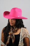 Wilder and Soul Mustang Western Hat - Pink