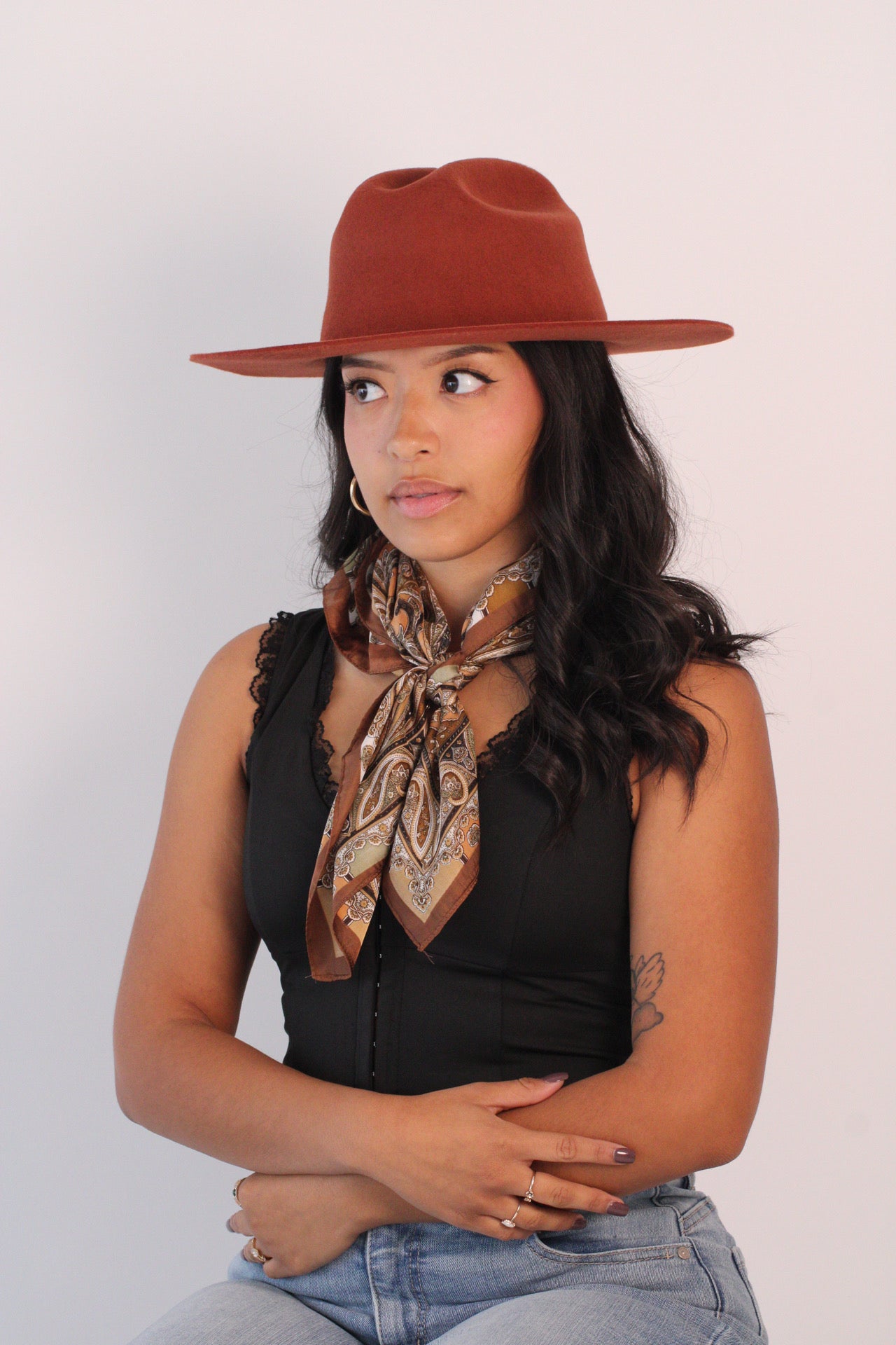 Wilder and Soul Dakota Western Hat - Brick