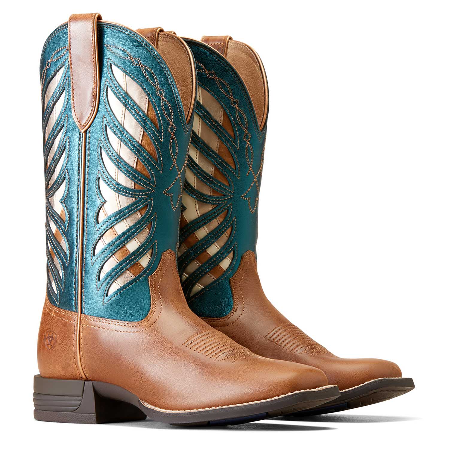 Ariat Women's Longview Western Boot – Full-Grain Leather | Wide Square Toe | ATS® Technology