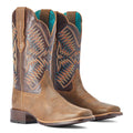 Ariat Women's Odessa StretchFit Western Boot – Fateful Brown | Wide Square Toe | ATS® Technology