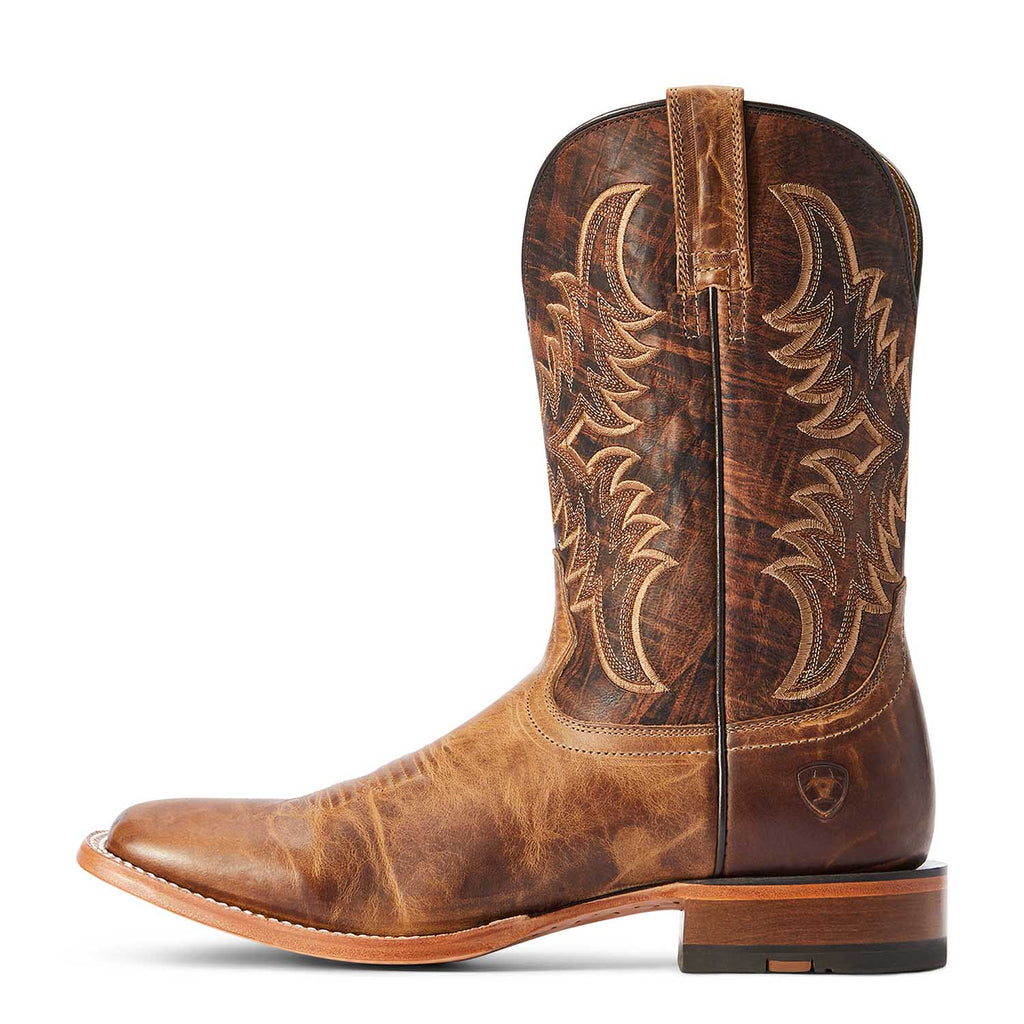 Ariat Men's Point Ryder Western Boot – Wide Square Toe | Distressed Leather | ATS® Technology