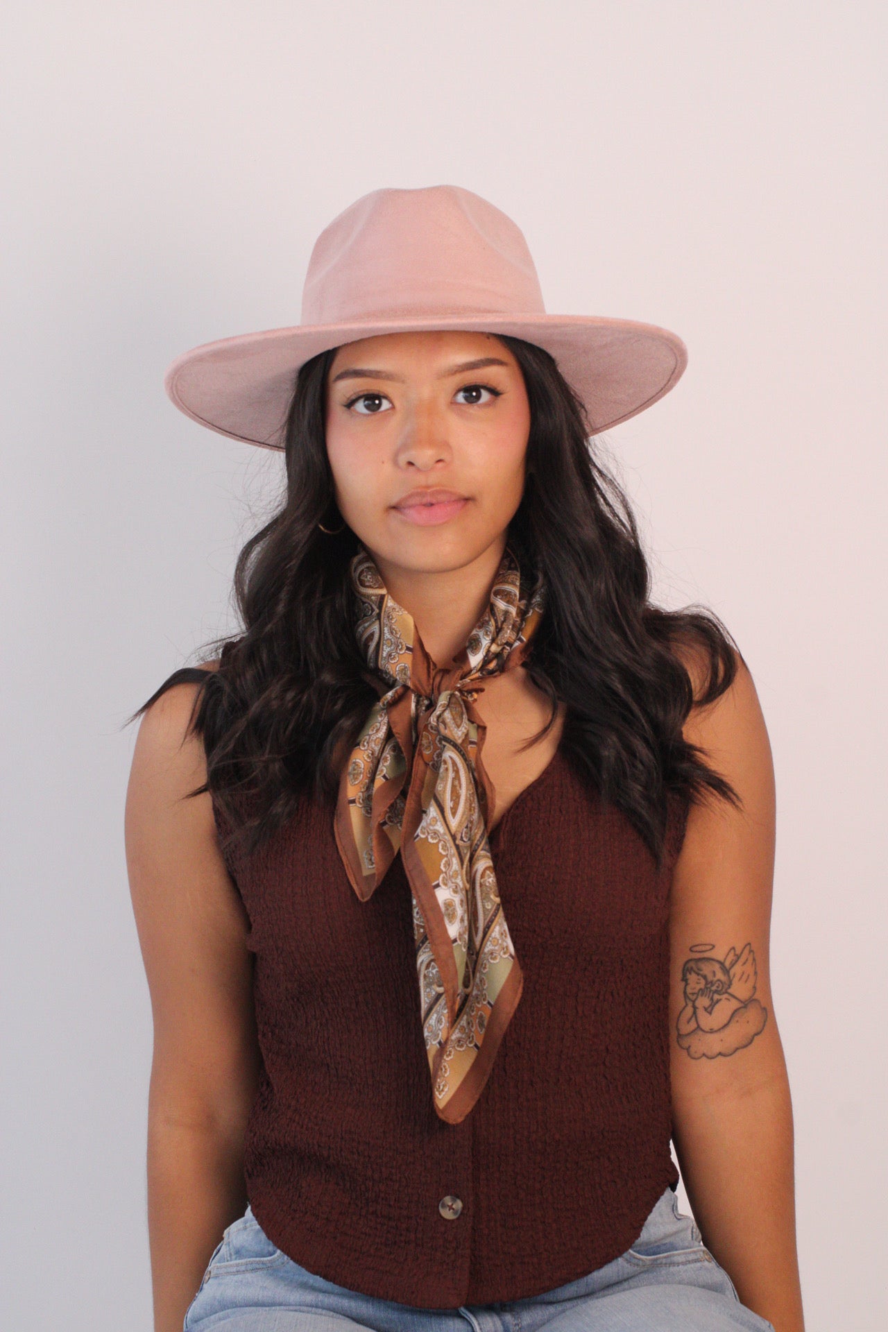 Wilder and Soul The Nomad Western Hat - Pale Dusty Rose