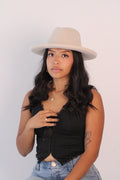 Wilder and Soul The Harper Western Hat - Ivory
