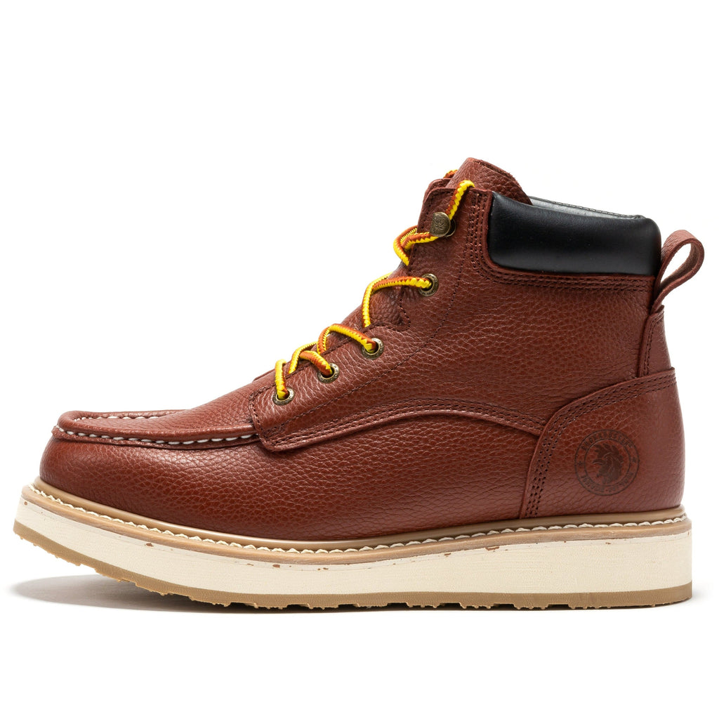 ROCKROOSTER Walker Men's 6 Inch Moc-Toe Soft Toe Boot