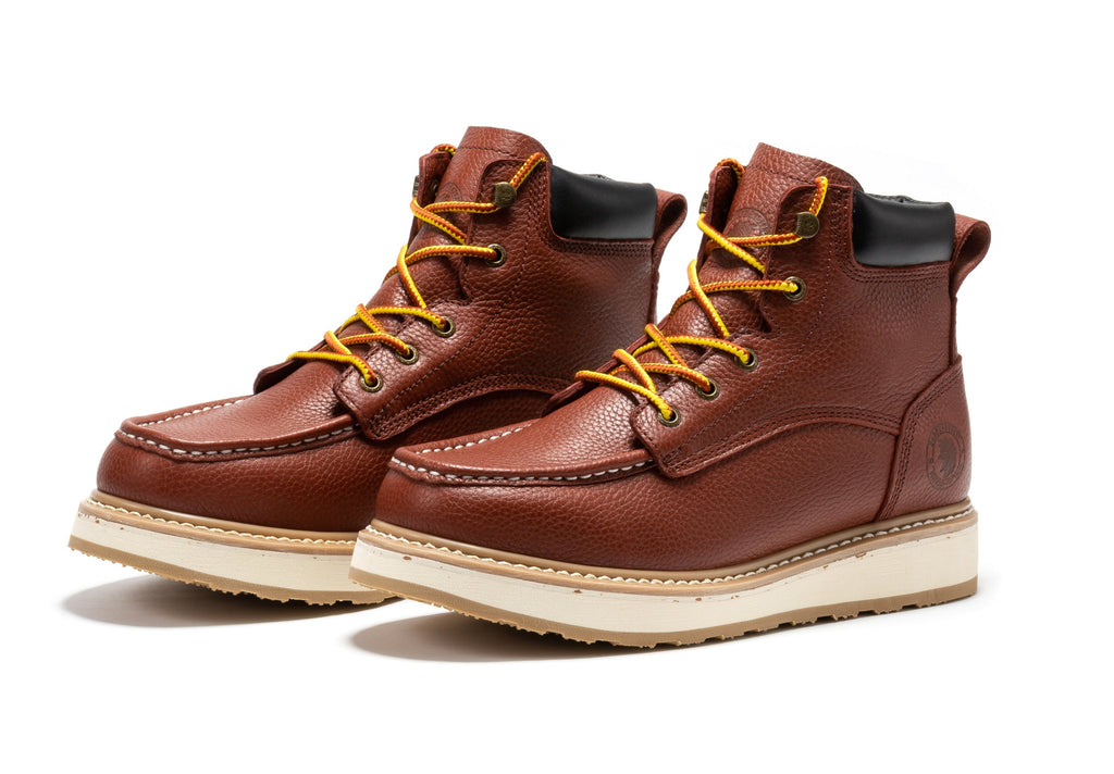 ROCKROOSTER Walker Men's 6 Inch Moc-Toe Soft Toe Boot