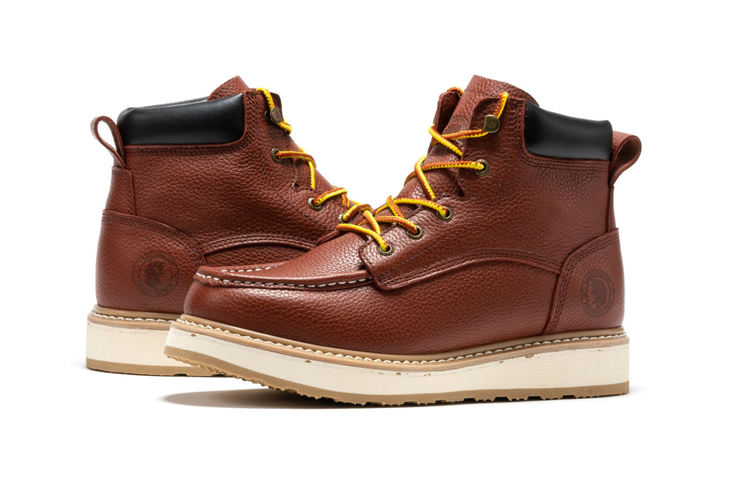 ROCKROOSTER Walker Men's 6 Inch Moc-Toe Soft Toe Boot