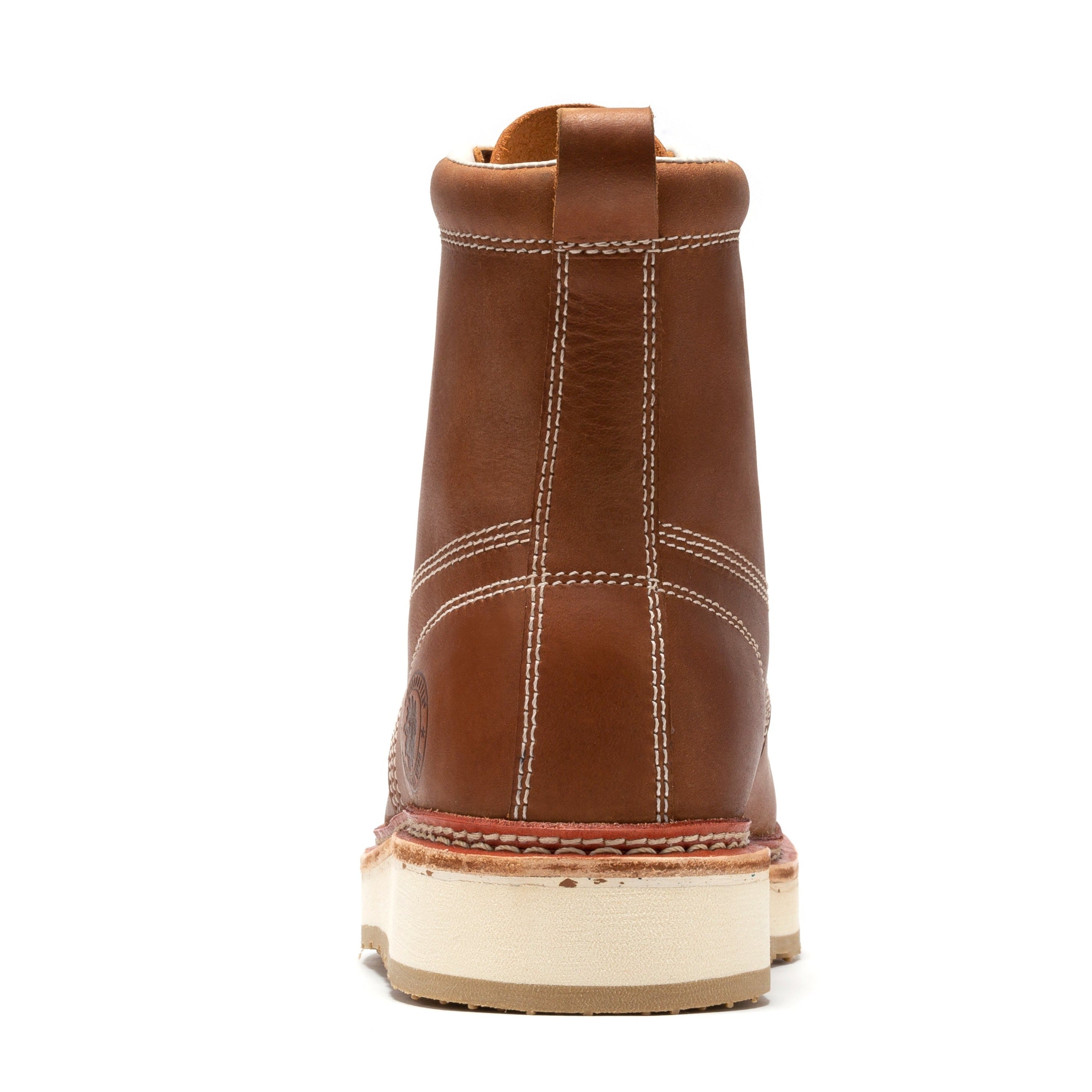 ROCKROOSTER Norwood Men's 6 Inch Brown Steel Toe Boot