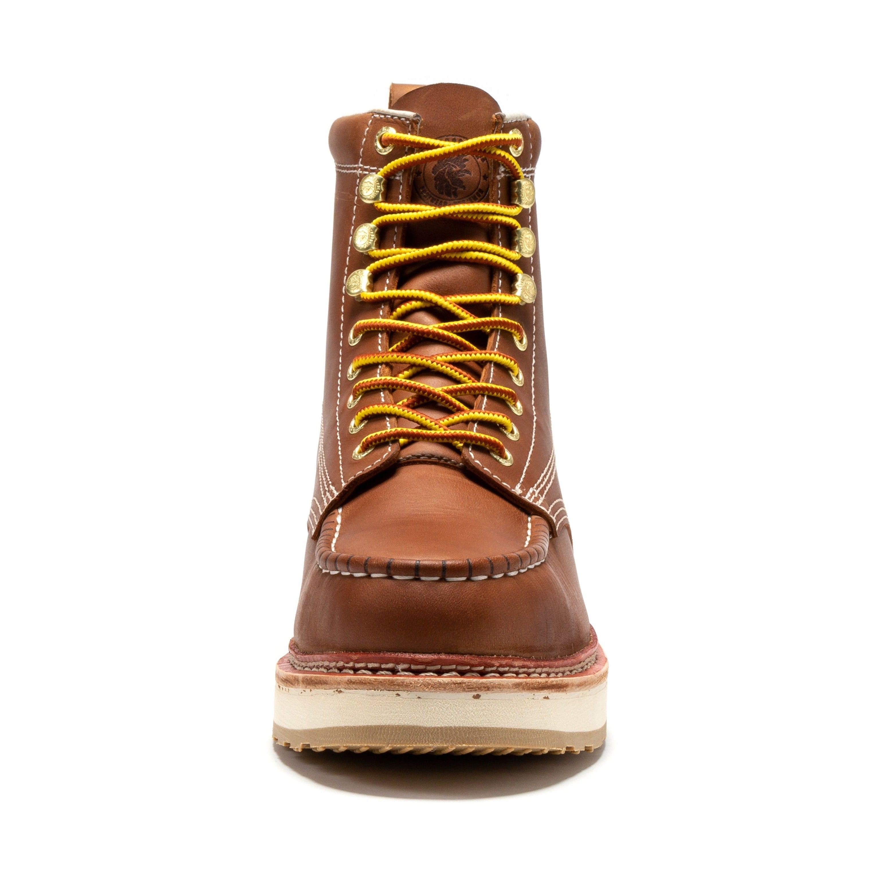 ROCKROOSTER Norwood Men's 6 Inch Brown Steel Toe Boot