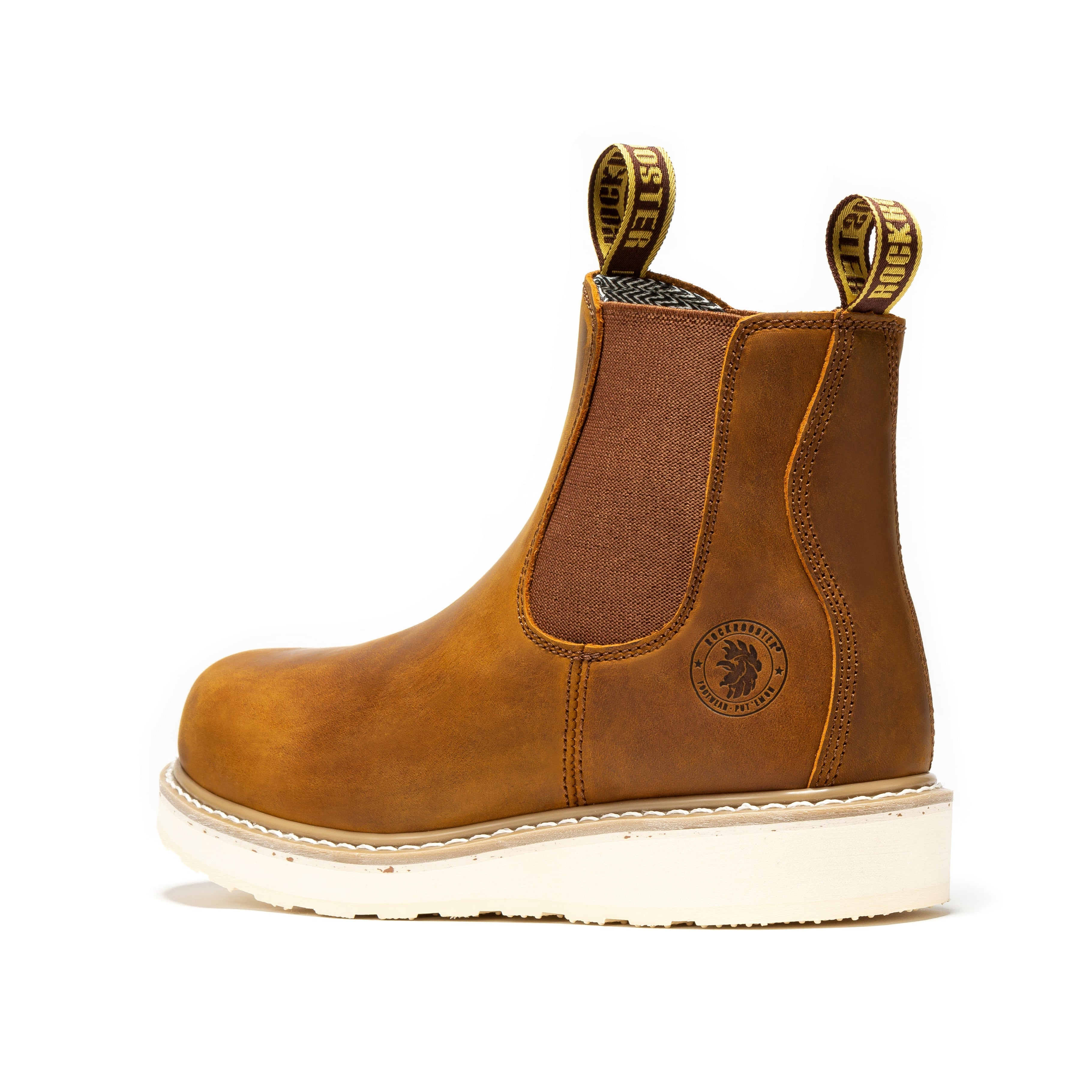 RockRooster Capitola Men's 6 Inch Wedge Boot | Tan Brown