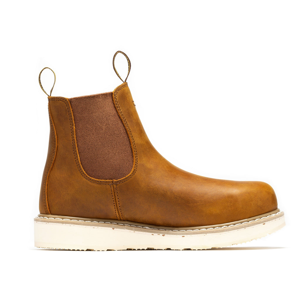 RockRooster Capitola Men's 6 Inch Wedge Boot | Tan Brown