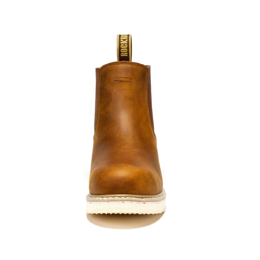 RockRooster Capitola Men's 6 Inch Wedge Boot | Tan Brown