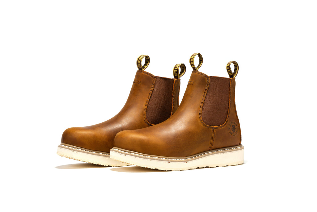 RockRooster Capitola Men's 6 Inch Wedge Boot | Tan Brown