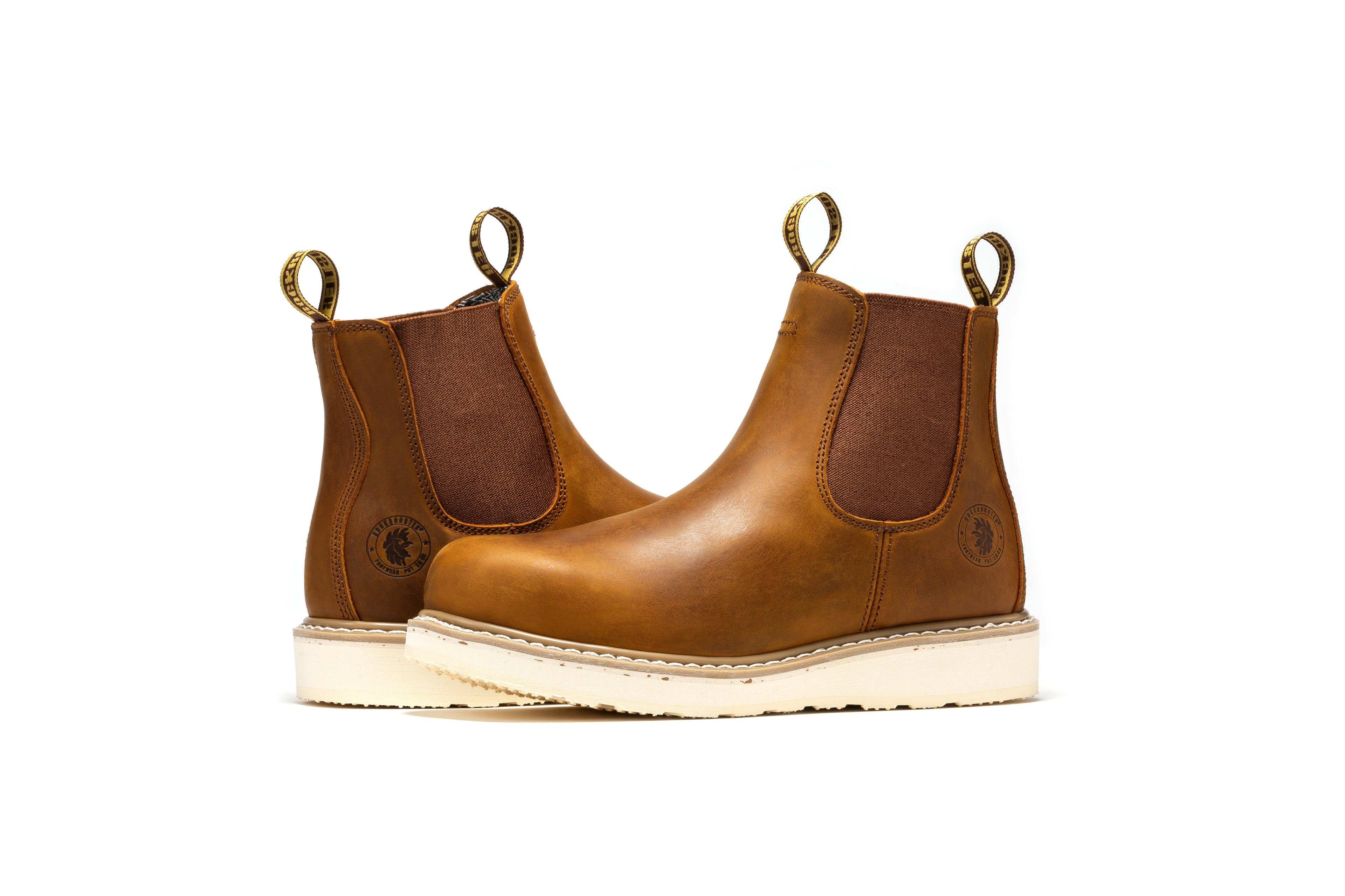RockRooster Capitola Men's 6 Inch Wedge Boot | Tan Brown