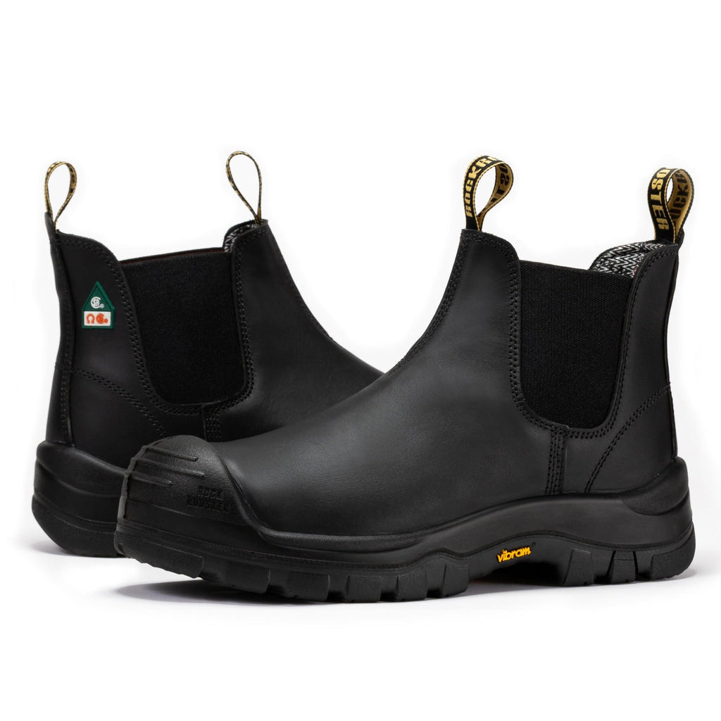 ROCKROOSTER Beaufort Mens Black 6" Chelsea Work Boot