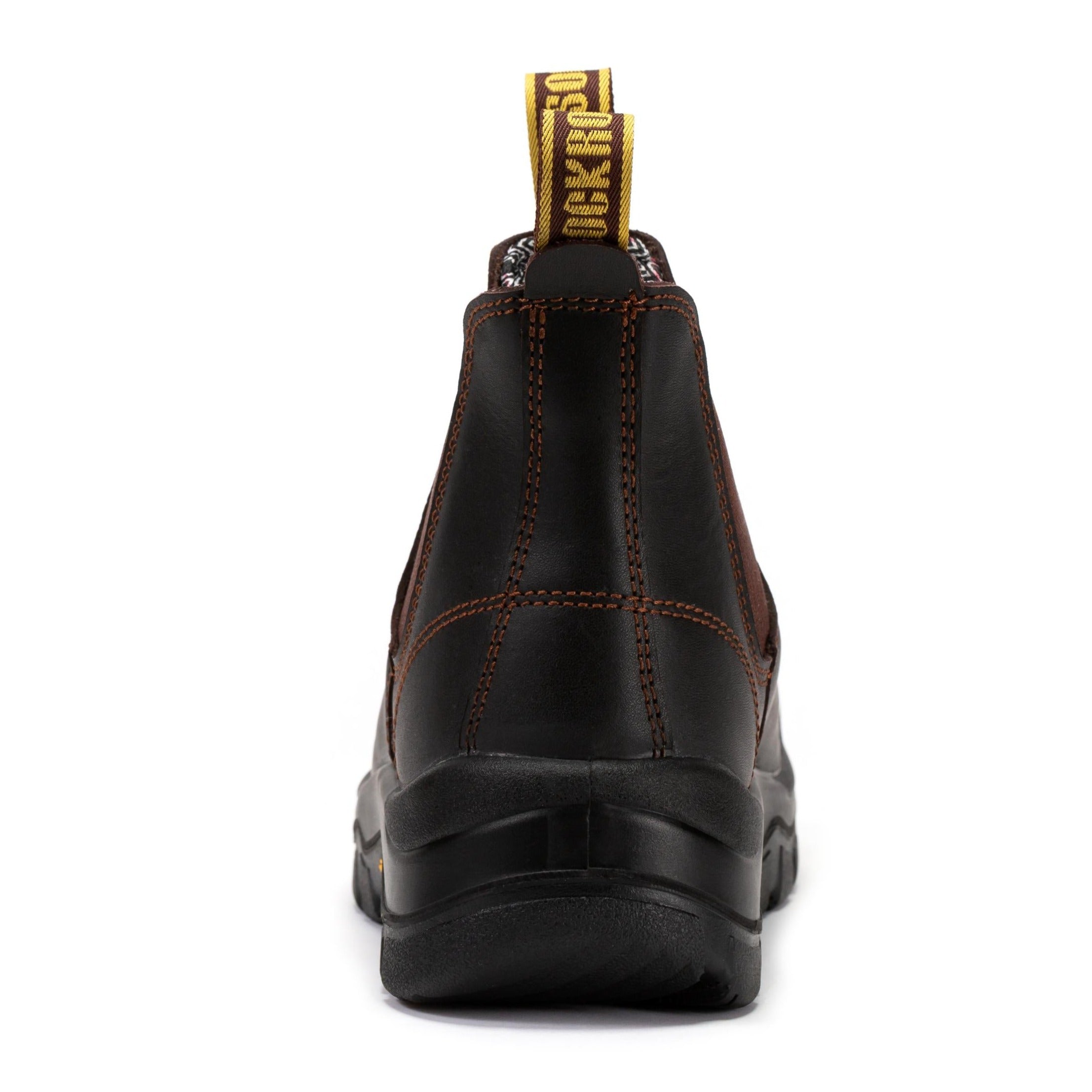 ROCKROOSTER Beaufort Men's Composite Toe Chelsea Work Boot – Dark Brown | VAK631
