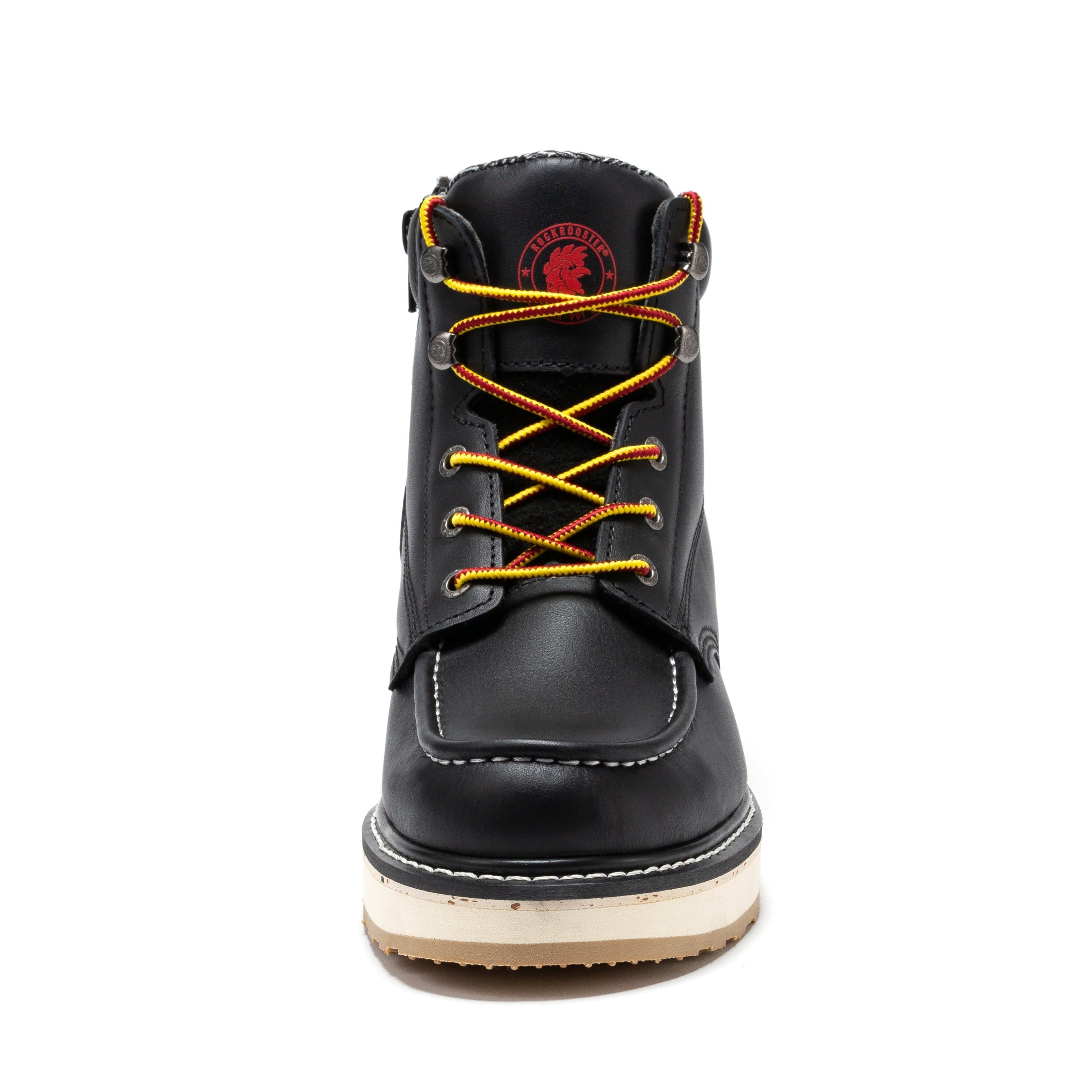 Rockrooster Magnolia Men's 6 Inch Moc-Toe Boot Black