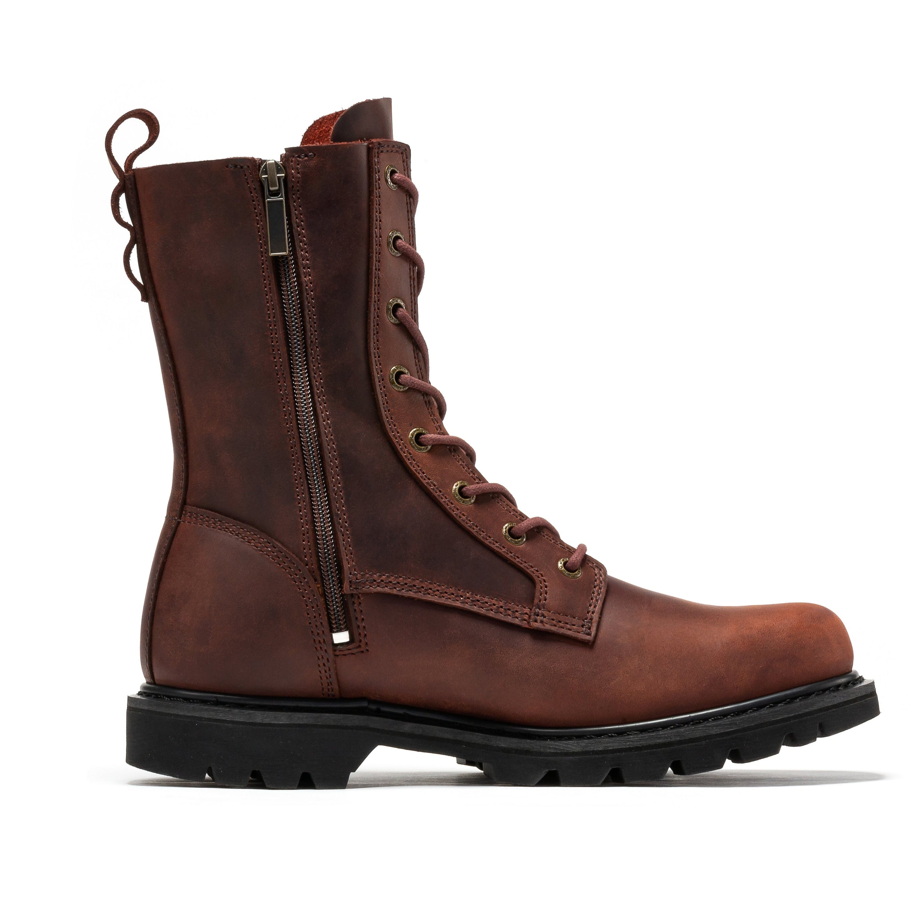 Rockrooster Mantua Mens 8 Inch Soft Toe Zip Work Boot SAP130