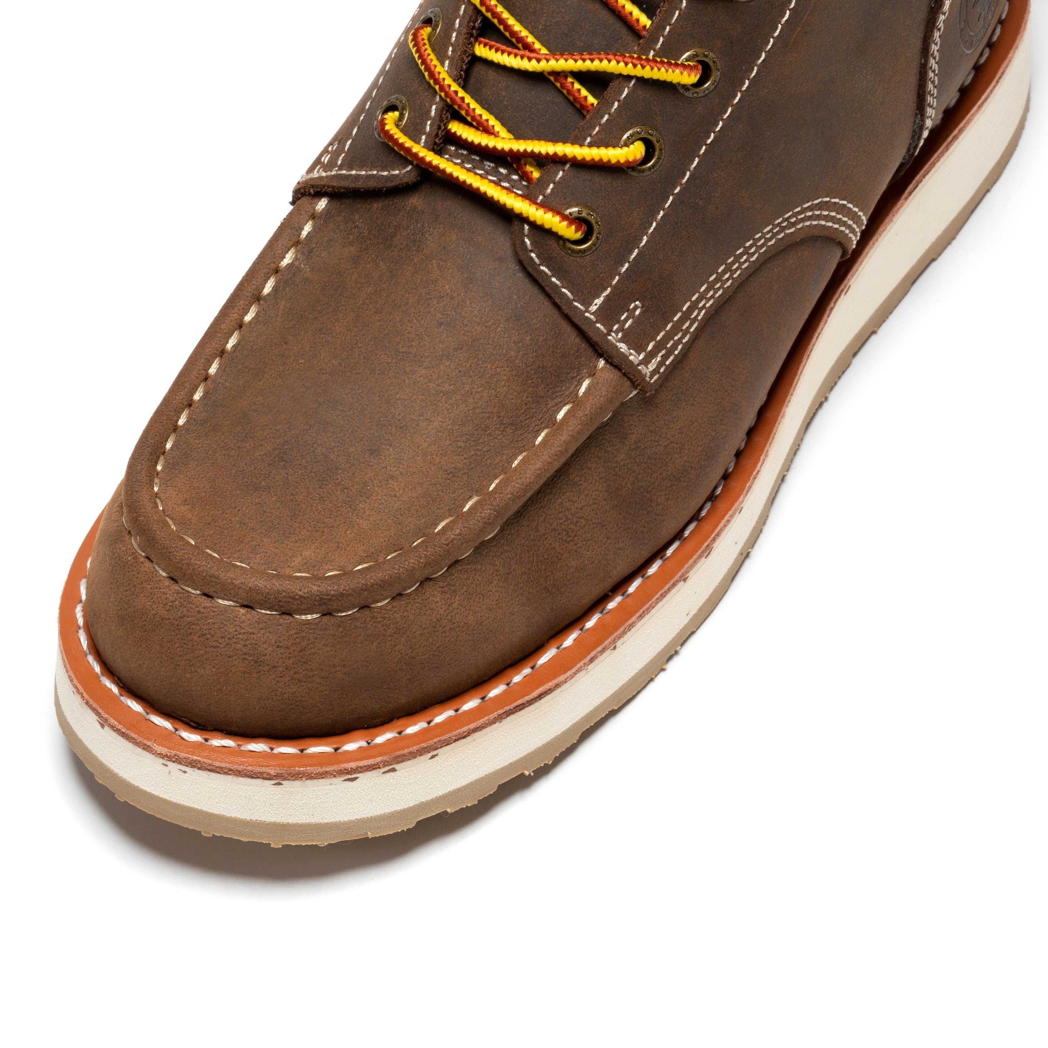 ROCKROOSTER Mantua Mens 8 Inch Moc-Toe Soft Toe Boot