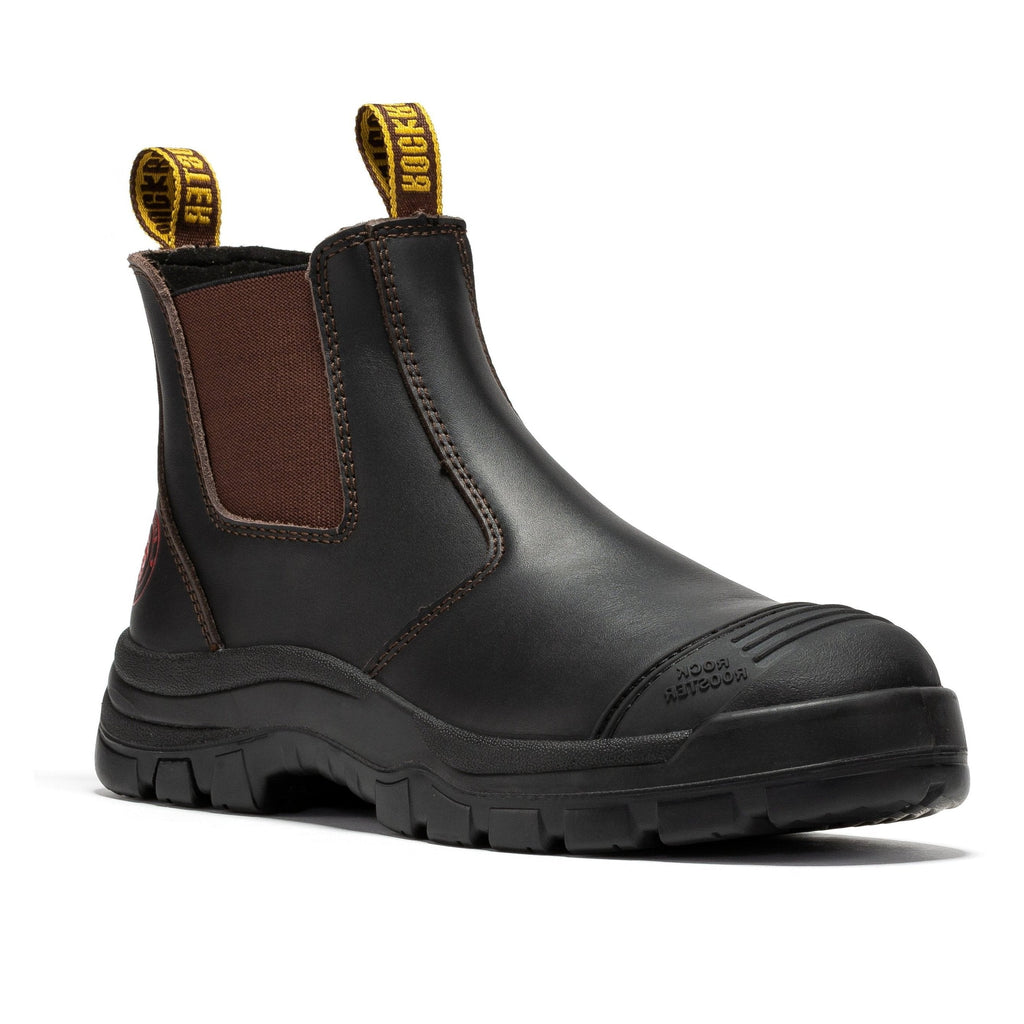 Rockrooster Bakken Dark Brown 6" Men's Chelsea Work Boot