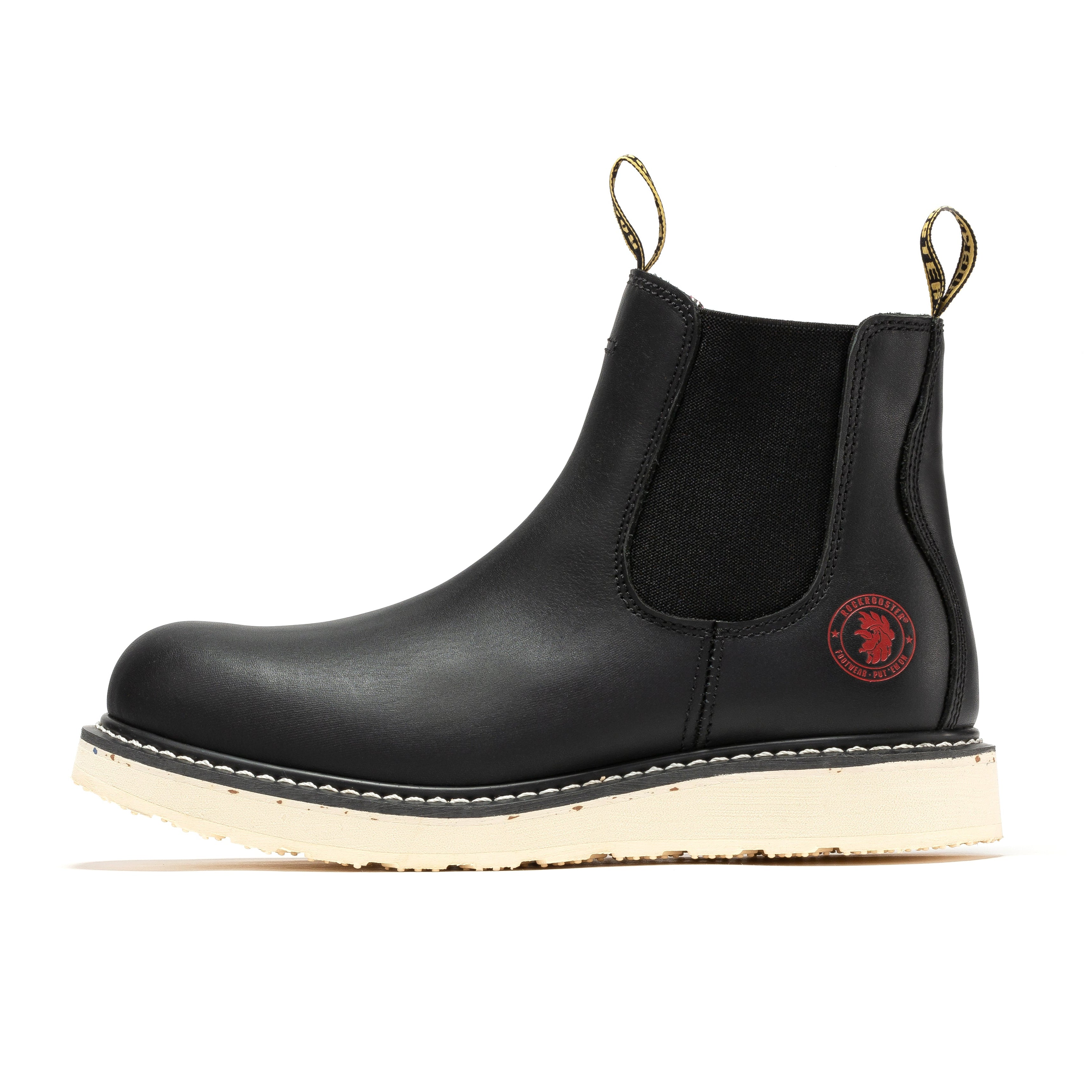 Rockrooster Capitola Mens 6 Inch Steel Toe Chelsea Boot