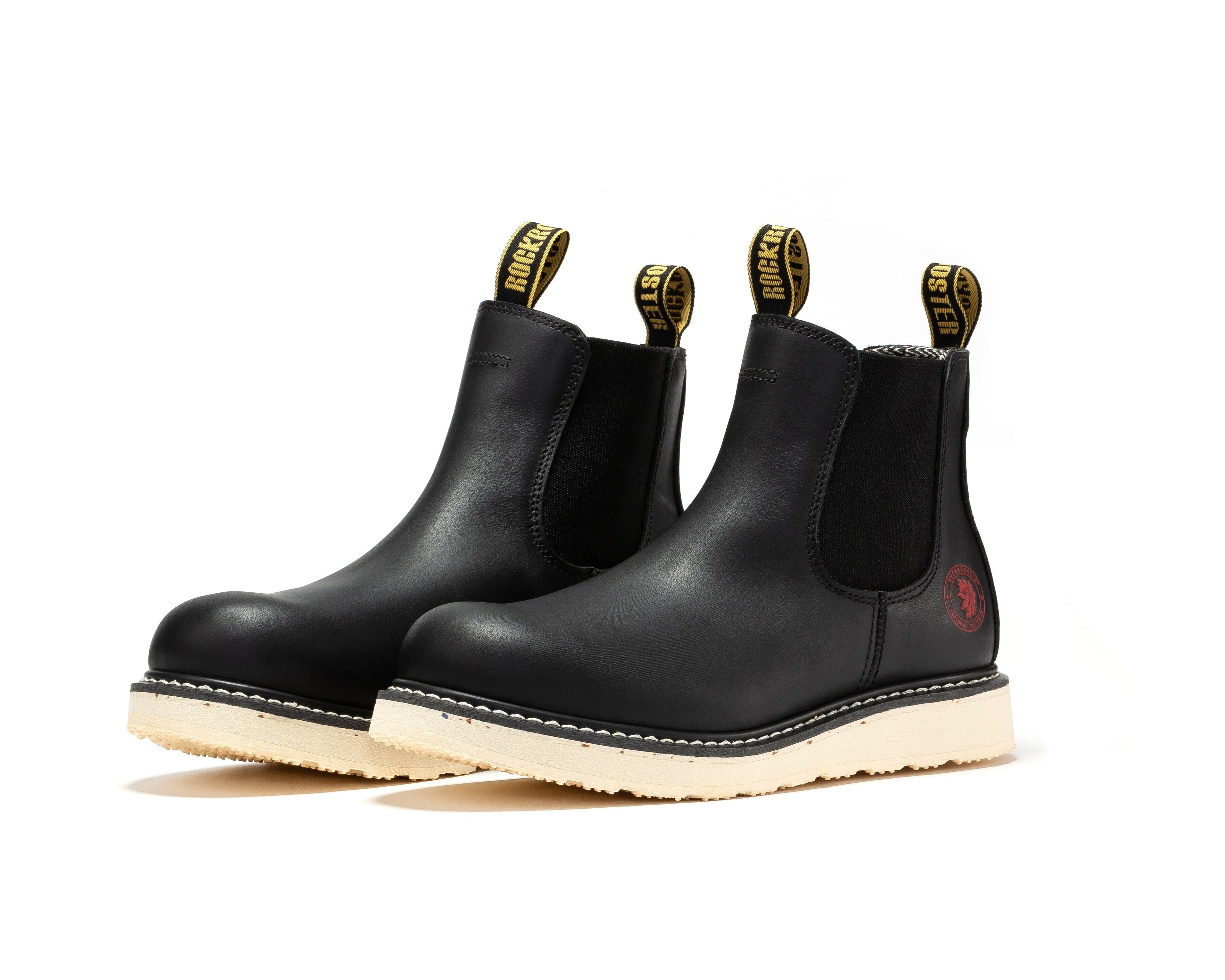 Rockrooster Capitola Mens 6 Inch Steel Toe Chelsea Boot