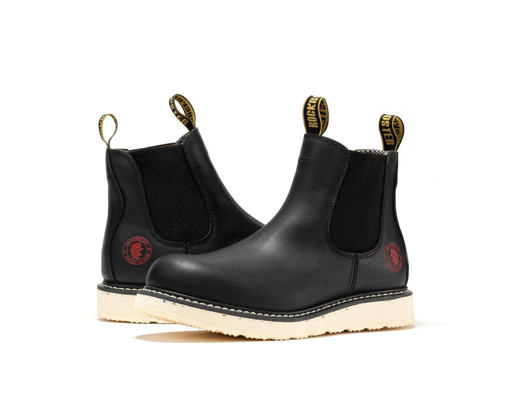 Rockrooster Capitola Mens 6 Inch Steel Toe Chelsea Boot