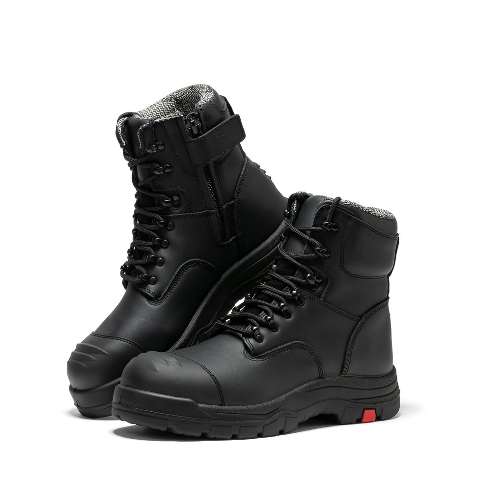 ROCKROOSTER Roslyn Black 7 Inch Zip-Sided Work Boot | CP245Z