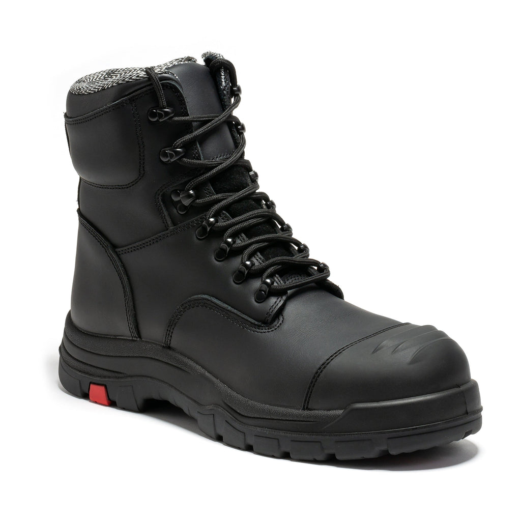 ROCKROOSTER Roslyn Black 7 Inch Zip-Sided Work Boot | CP245Z
