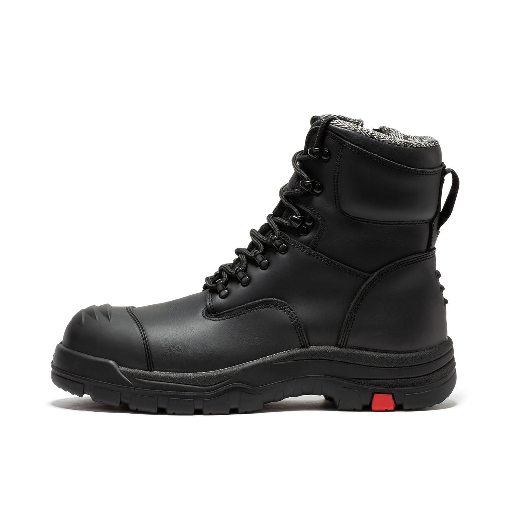 ROCKROOSTER Roslyn Black 7 Inch Zip-Sided Work Boot | CP245Z