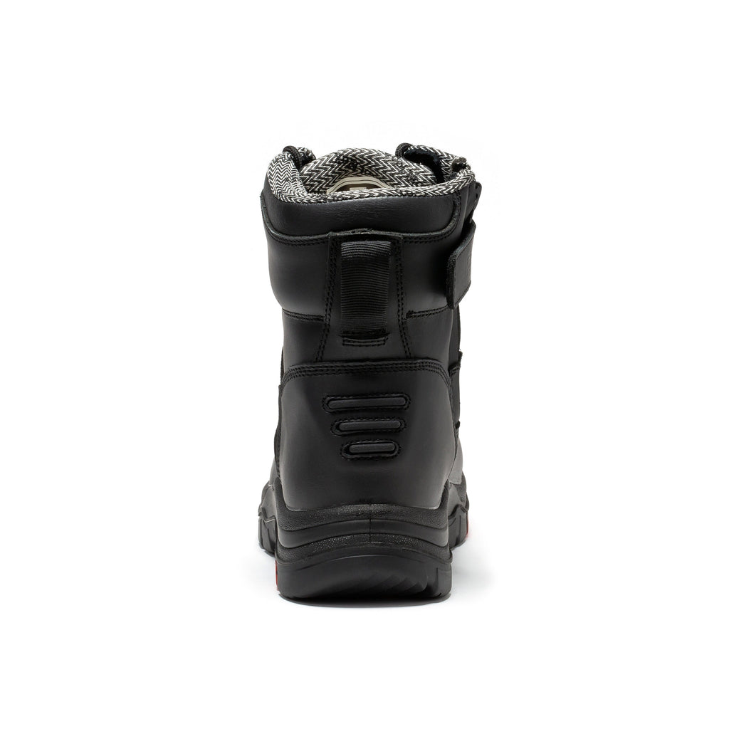 ROCKROOSTER Roslyn Black 7 Inch Zip-Sided Work Boot | CP245Z