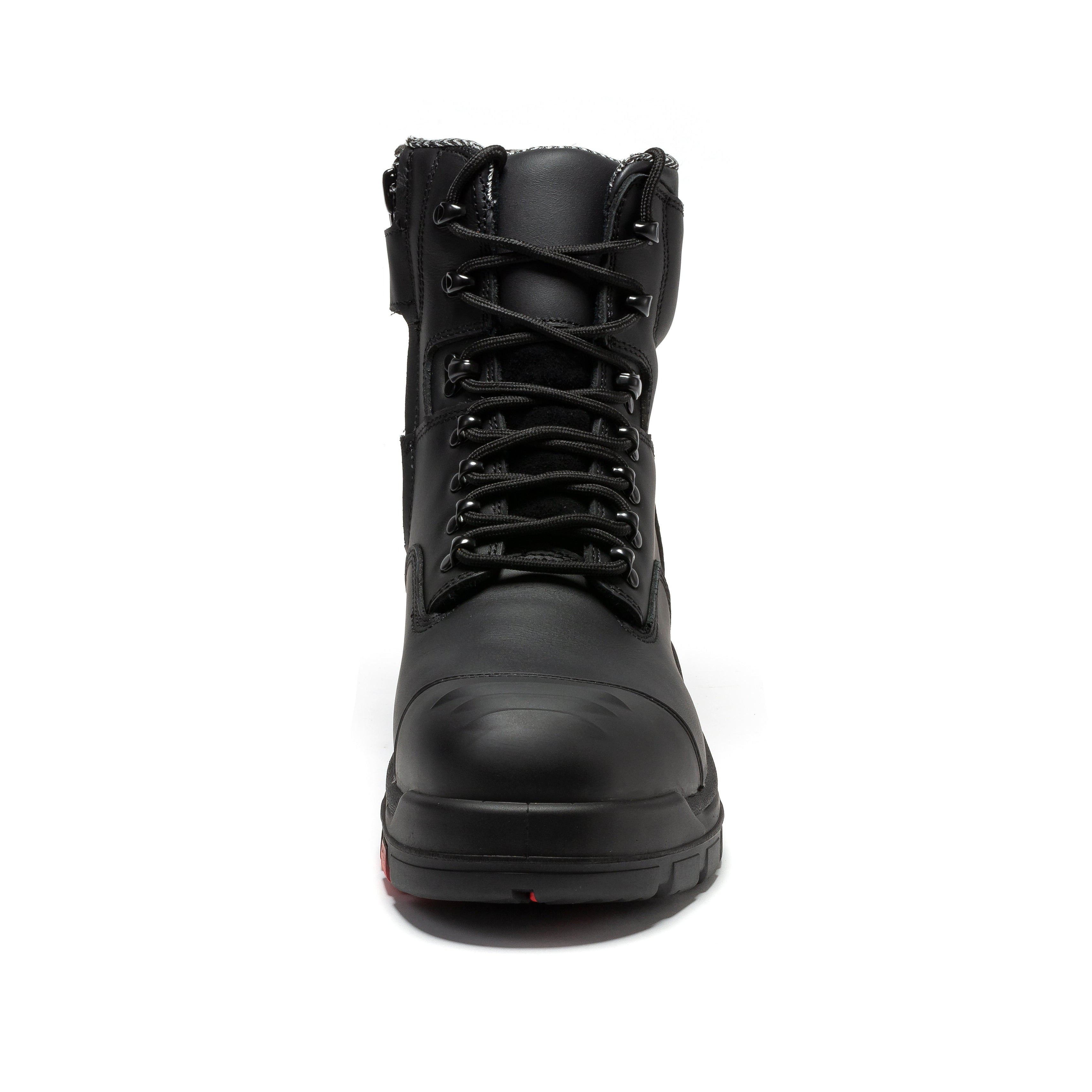 ROCKROOSTER Roslyn Black 7 Inch Zip-Sided Work Boot | CP245Z