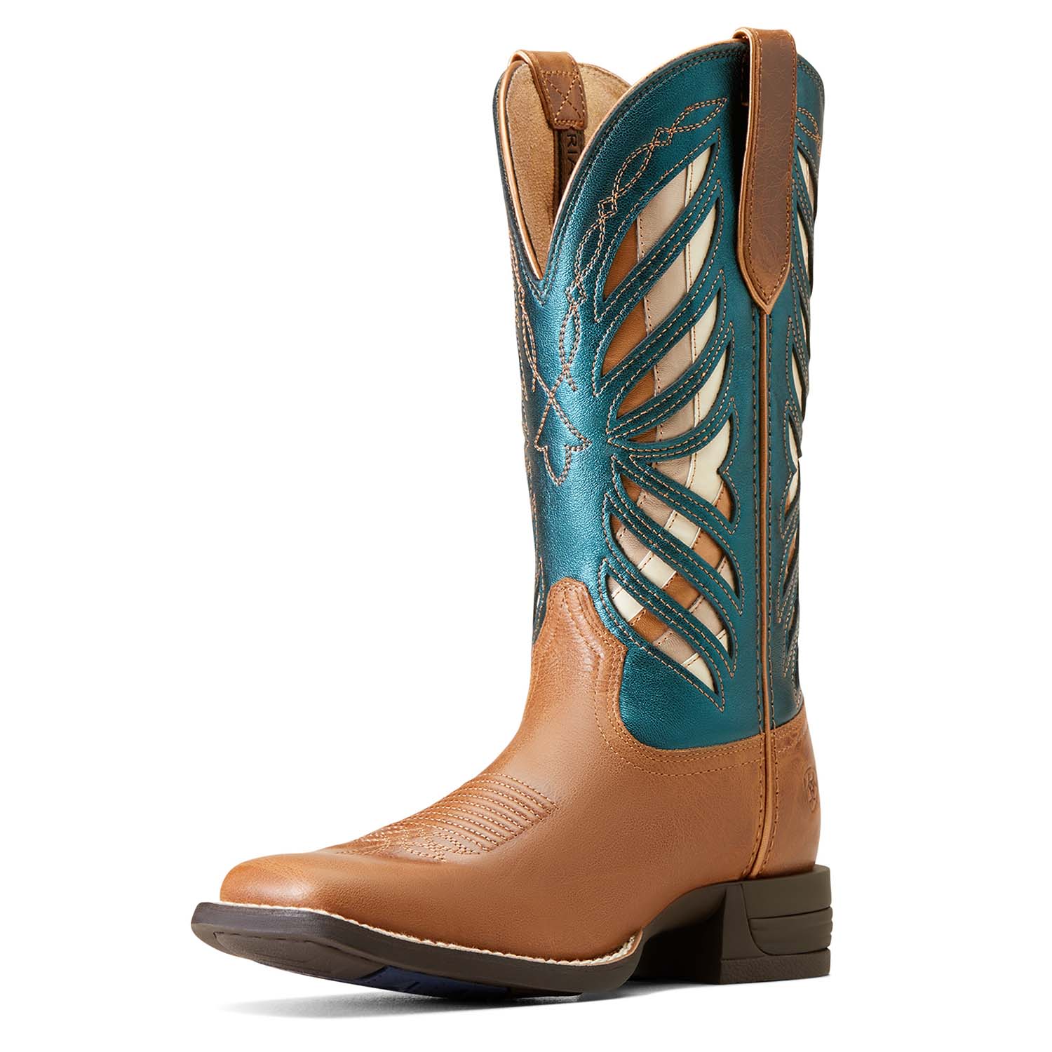 Ariat Women's Longview Western Boot – Full-Grain Leather | Wide Square Toe | ATS® Technology