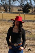 Wilder and Soul The Rowan Rancher Western Hat - Red