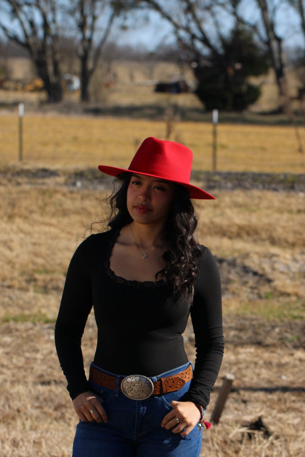 Wilder and Soul The Rowan Rancher Western Hat - Red