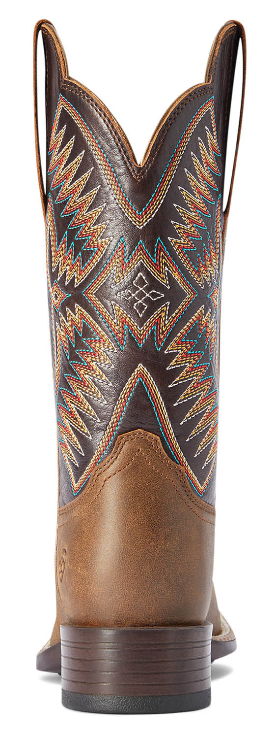 Ariat Women's Odessa StretchFit Western Boot – Fateful Brown | Wide Square Toe | ATS® Technology