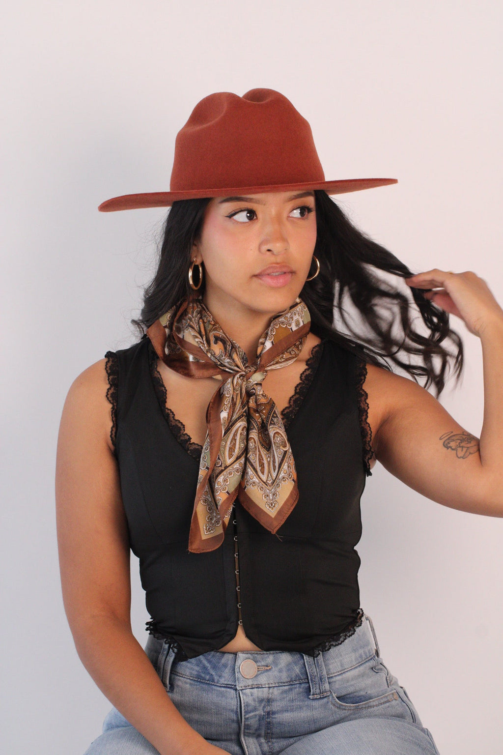 Wilder and Soul Dakota Western Hat - Brick