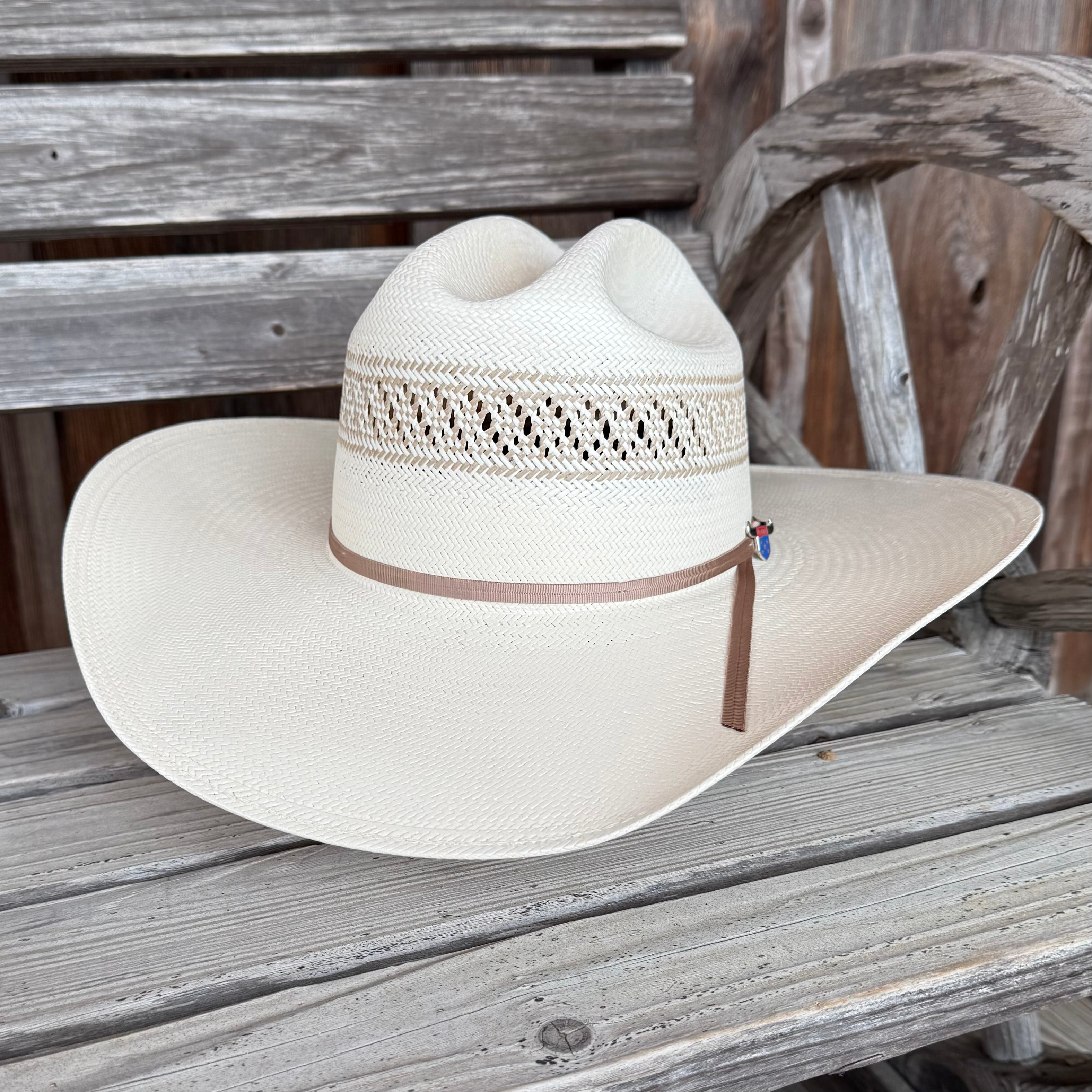 Resistol Wildfire 20X Premium Straw Cowboy Hat – Natural Cream | Cattleman Crown