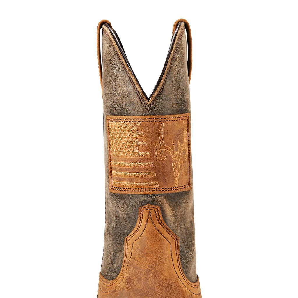 Ariat Men's Hybrid Patriot Country Western Boot – American Flag Patch | Goodyear Welt | D & EE